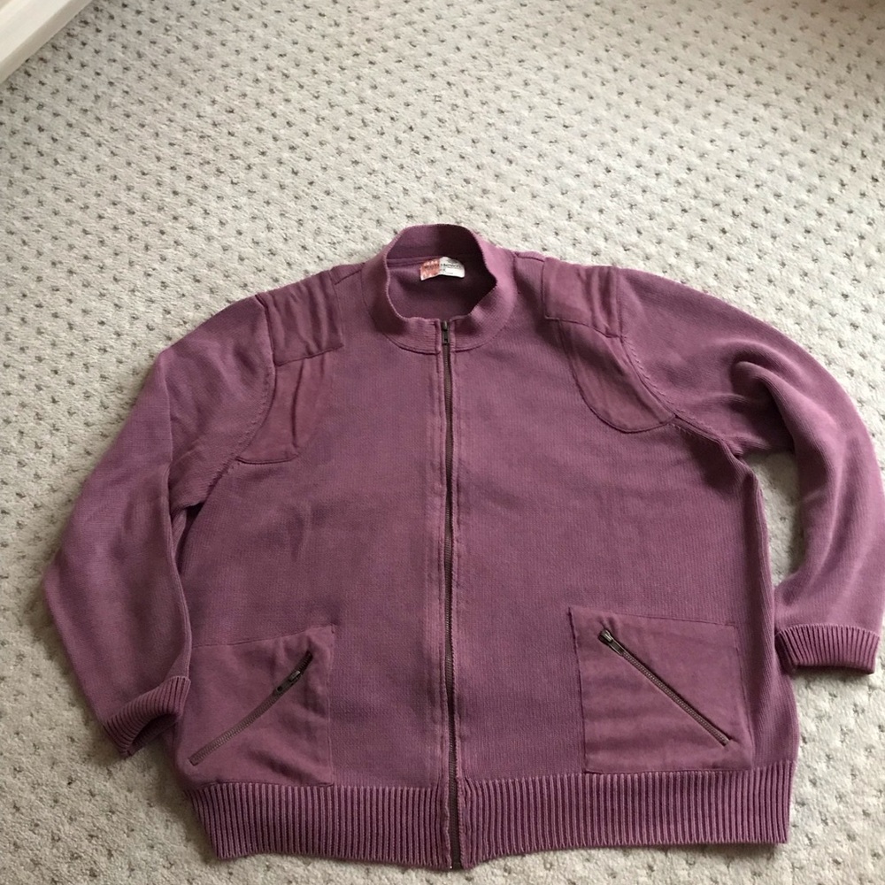 Zip cotton cardigan